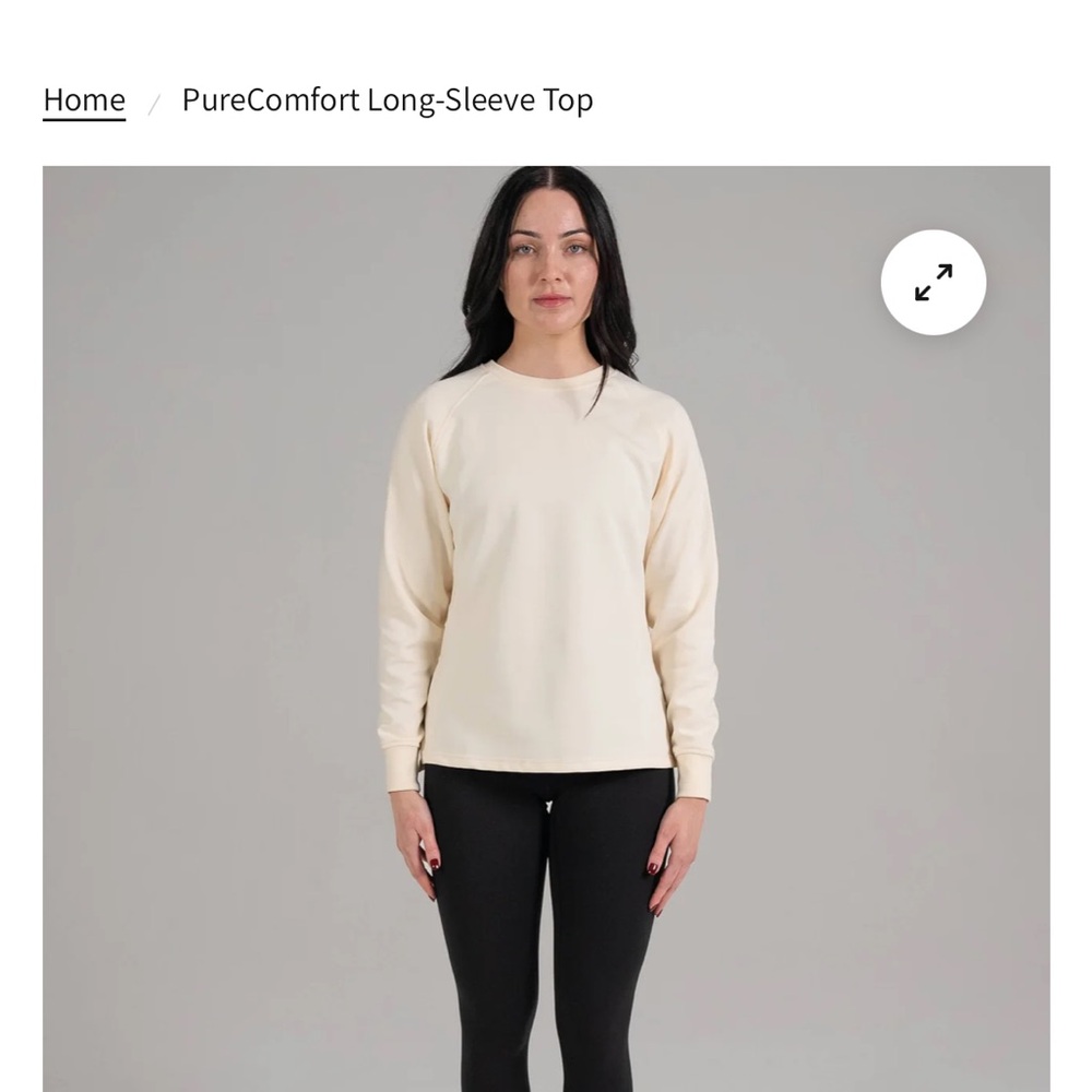 Women's Cream Long-Sleeve Sweater